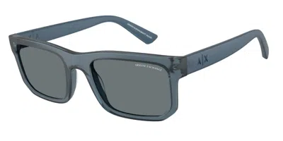 Armani Exchange Ax4165sf Asian Fit 839280 Men's Sunglasses Blue Size 56