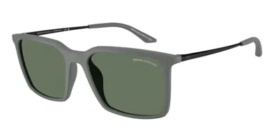 Armani Exchange Ax4170su 840782 Men's Sunglasses Grey Size 55 In Green