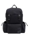 Armani Exchange Logo-patch Backpack In Blue