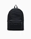 Armani Exchange Backpack In Smooth Technical Fabric In Black