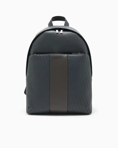 Armani Exchange Backpack With An Outside Coating In Gris
