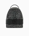 Armani Exchange Official Store Backpacks In Black Logo
