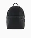 Armani Exchange Backpack With External Pocket With Small Hook In Black