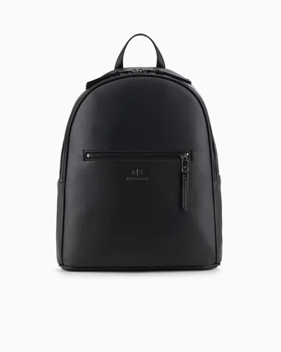 Armani Exchange Backpack With Logo In Black