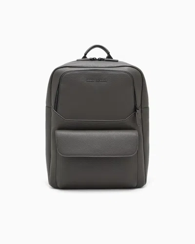 Armani Exchange Backpack With Outside Coating In Brown