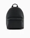 Armani Exchange Asv Recycled Material Backpack In Black