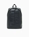 Armani Exchange Logo-embossed Backpack In Black