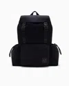 Armani Exchange Logo-patch Backpack In Navy_blue