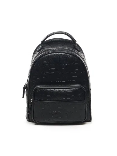 Armani Exchange Backpack With Embossed Allover Logo