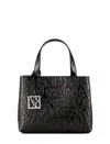 Armani Exchange Shopper Bag With Lettering Logo Print All-over