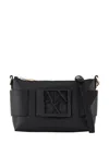 Armani Exchange Color Block Shoulder Bag With Maxi Logo
