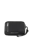 Armani Exchange Camera Case Bag With Metal Logo In Black