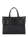 Armani Exchange Large Tote Bag In Black