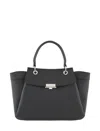 Armani Exchange Handbag With Flap And Metal Details In Black