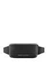 Armani Exchange Logo-plaque Belt Bag In Black