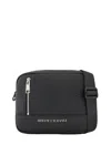 Armani Exchange Camera Case Bag With Metal Logo In Black