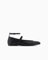 Armani Exchange Ballet Flats In Black