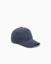Armani Exchange Baseball Hat With Embossed Logo And Curved Brim Essential In Blue