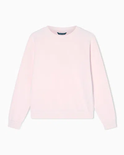 Armani Exchange Basic Crewneck Sweatshirt In Pink