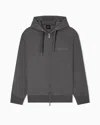Armani Exchange Basic Zip-up Hoodie In Green