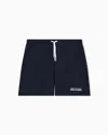 Armani Exchange Logo-lettering Swim Shorts In Blue