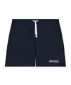 Armani Exchange Logo-lettering Swim Shorts In Blue