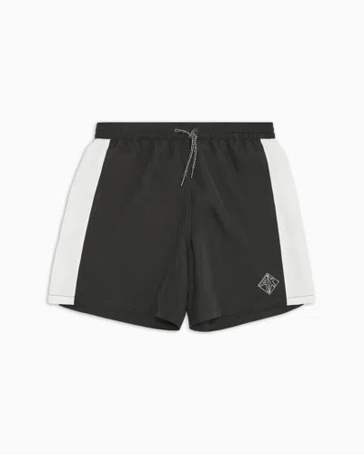 ARMANI EXCHANGE BOXER COSTUME WITH CONTRASTING PROFILES