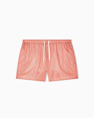 Armani Exchange Beachwear Boxers In Pink