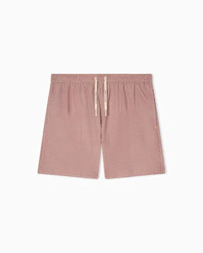 Armani Exchange Beachwear Boxers In Red