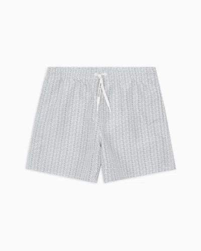 Armani Exchange Beachwear Boxers In White