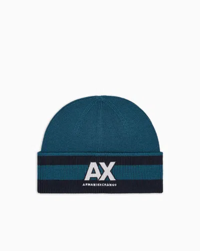Armani Exchange Beanies In Blue
