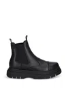 Armani Exchange Beatles Elasticated Pull-tab Boots In Multi