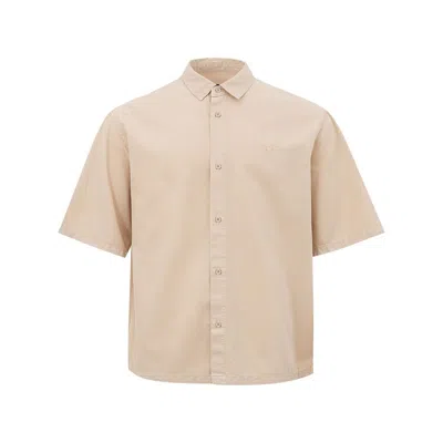 Armani Exchange Beige Lyocell Tailored Mens Shirt