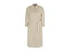 Armani Exchange Beige Midi Shirt Dress In Neutral