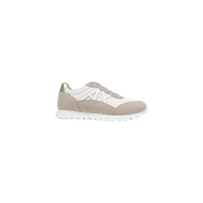 Armani Exchange Beige Polyester Athletic Sneakers In Neutral