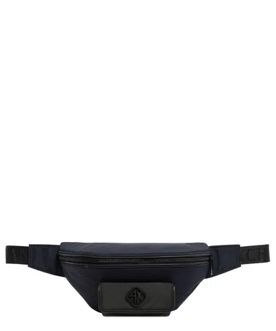 Armani Exchange Belt Bag In Blue