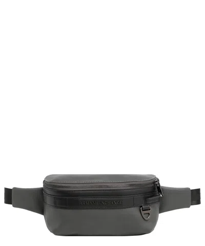 Armani Exchange Belt Bag In Grey
