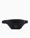 Armani Exchange Waist Bag With External Pocket In Navy Blue