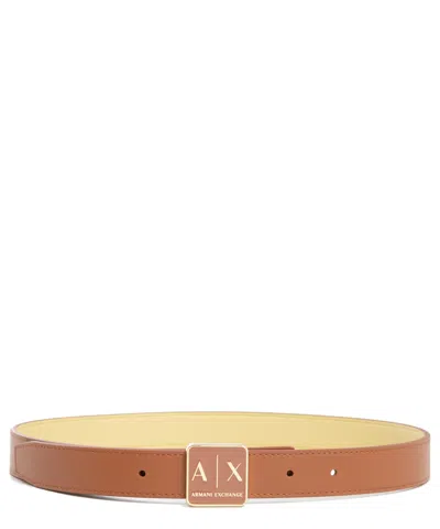 Armani Exchange Belt In Brown
