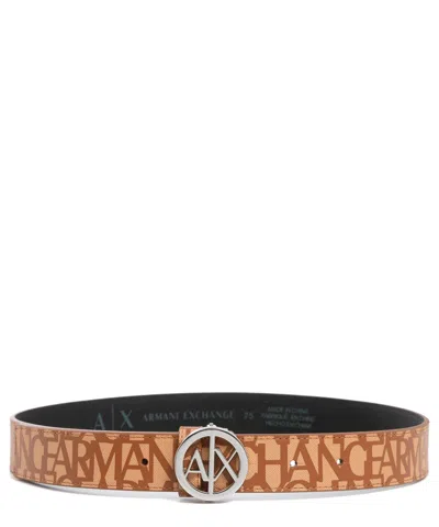 Armani Exchange Belt In Brown