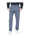 Armani Exchange Belt Loop Casual Pants In Blue