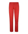 Armani Exchange Belt Loop Casual Pants In Red
