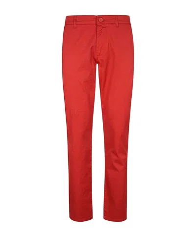 Armani Exchange Belt Loop Casual Pants In Red
