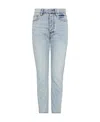 Armani Exchange Belt Loop Denim Trousers In Gray