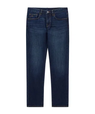 Armani Exchange Belt Loop Jeans In Blue