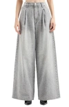 Armani Exchange J33 Wide Fit Jeans In Asv Washed Denim In Grey