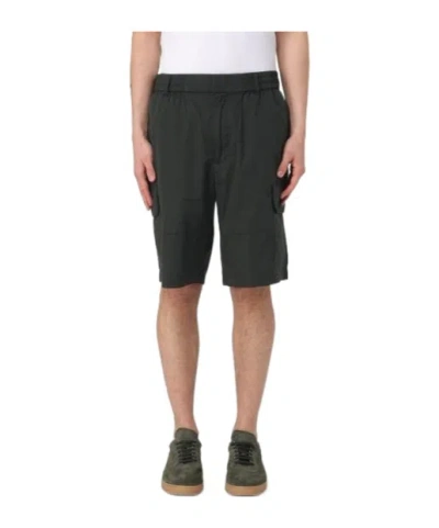 Armani Exchange Belt Loop Shorts In Green