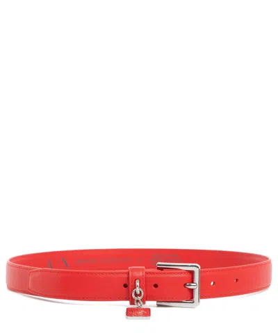Armani Exchange Belt In Red