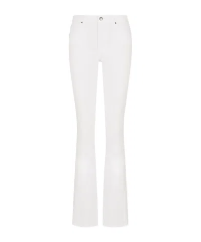 Armani Exchange Belt Ring Denim Trousers In White