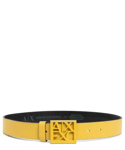Armani Exchange Belt In Yellow
